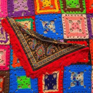 80s/90s Paisley Fringed Bandana